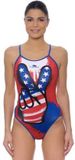 CROTTON SA Turbo Victory Maillot de bain rayé sans manches col rond Polyester/Polybutylène téréphtalate M Femme