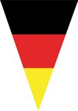 Merkloos / Sans marque Duitsland landen thema feestvlaggetjes - 5 meter - kunststof - Duitse versiering - Feestartikelen