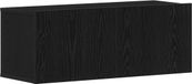 vidaXL TV Kast 80 x 30 x 30 cm Zwart Eiken Bewerkt Hout