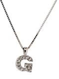 Orphelia Alphabet G Hanger met ketting 42 cm 925 Sterlingzilver Zirconium