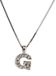 Orphelia Alphabet G Hanger met ketting 42 cm 925 Sterlingzilver Zirconium