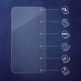 Savvies 3 Stuks Screenprotector - Geschikt voor Ronde Displays (ø: 18 mm) - Beschermfolie Glas Transparant