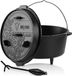 Unyqoos® Fonte Dutch Oven 9,0 litre (DO9U) avec traitement PRO3+