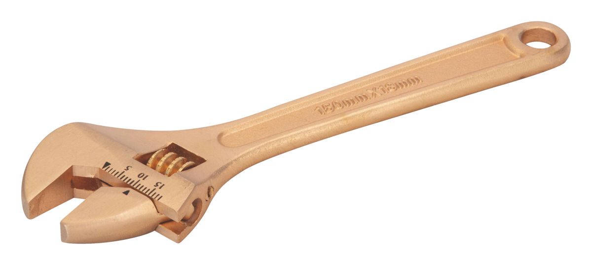 Bahco Moersleutel | verstelbaar | met centrale moer | vonkvrij | koper beryllium | 8\" | 200 mm | 24 mm - NSB001-200