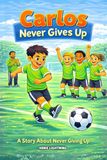Carlos Never Gives Up: A Kids Soccer Story About Hard Work, Determination, and Believing in Yourself