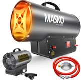 MASKO® Gas Verwarming – Heteluchtkanon Warmtekanon met Piezo-Ontsteking & Oververhittingsbeveiliging