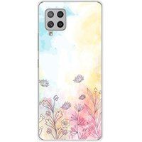 1001 coques Samsung Galaxy A42 5G Watercolor flowers bedrukt siliconen hoesje