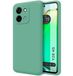 Tumundosmartphone Hoesjes van vloeibare siliconen, zeer zacht voor Vivo Y28 4G, groen