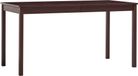 Table à manger pin bois brun foncé 140x70x73 cm