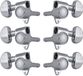 Grover 106C Locking Rotomatics, Round Button, 3+3, Chrome Gitaar stemmechanieken