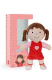 Clavis Joy Clavis Uitgeverij Knuffel Lotje Bruin/Roze/Rood