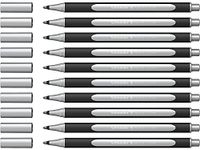 Schneider Paint-It Metallicliner 020 (lijndikte 1-2 mm) pak van 10, zilver metallic