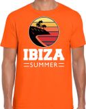 Bellatio Decorations Ibiza Zomer T-shirt / Shirt Ibiza Summer voor Heren - Oranje - M