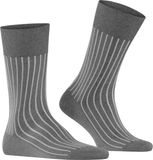 FALKE Shadow gedessineerd katoen sokken heren grijs - maat 41-42