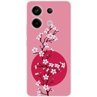 Xiaomi Bedrukt siliconen hoesje compatibel met Xiaomi Redmi Note 13 Pro 5G Cherry blossom