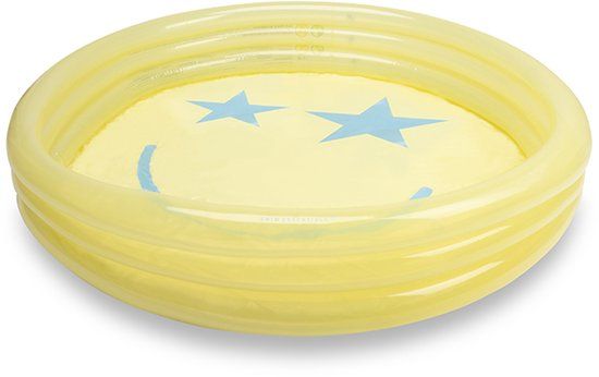 Swim Essentials Zwembad - Ø150 cm - Geel - Smiley - Baby