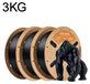 PLA+ filament d'imprimante 3D - 1,75 mm PLA Plus - Haute résistance - Précision ±0,03 mm - Bobine de 3 kg - Noir