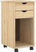 vidaXL Rollende kast 34 x 39 x 65,5 cm Massief grenenhout Bruin