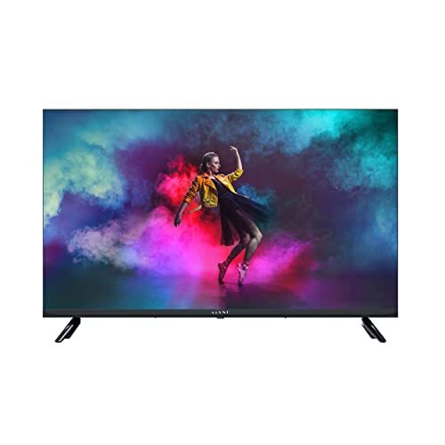 Kiano Elegance TV Smart Televisie 32" Inch 80 cm | LED HD TV |Ongeframed Metaal | Android TV Netfilx YouTube | Bluetooth Miracast WiFi | 3 HDMI | Dolby Audio |Triplo Tuner DVB-T2 CI CI+ | Zwart