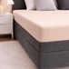 24-Bedding Hoeslaken Dubbel Jersey 100% katoen 140x200 cm Beige