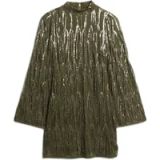 Superdry Korte jurk met franjes en pailletten voor vrouwen