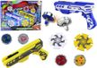 Lean toys Gun Launcher Set 4 metalen schijven bleu lumières jaunes
