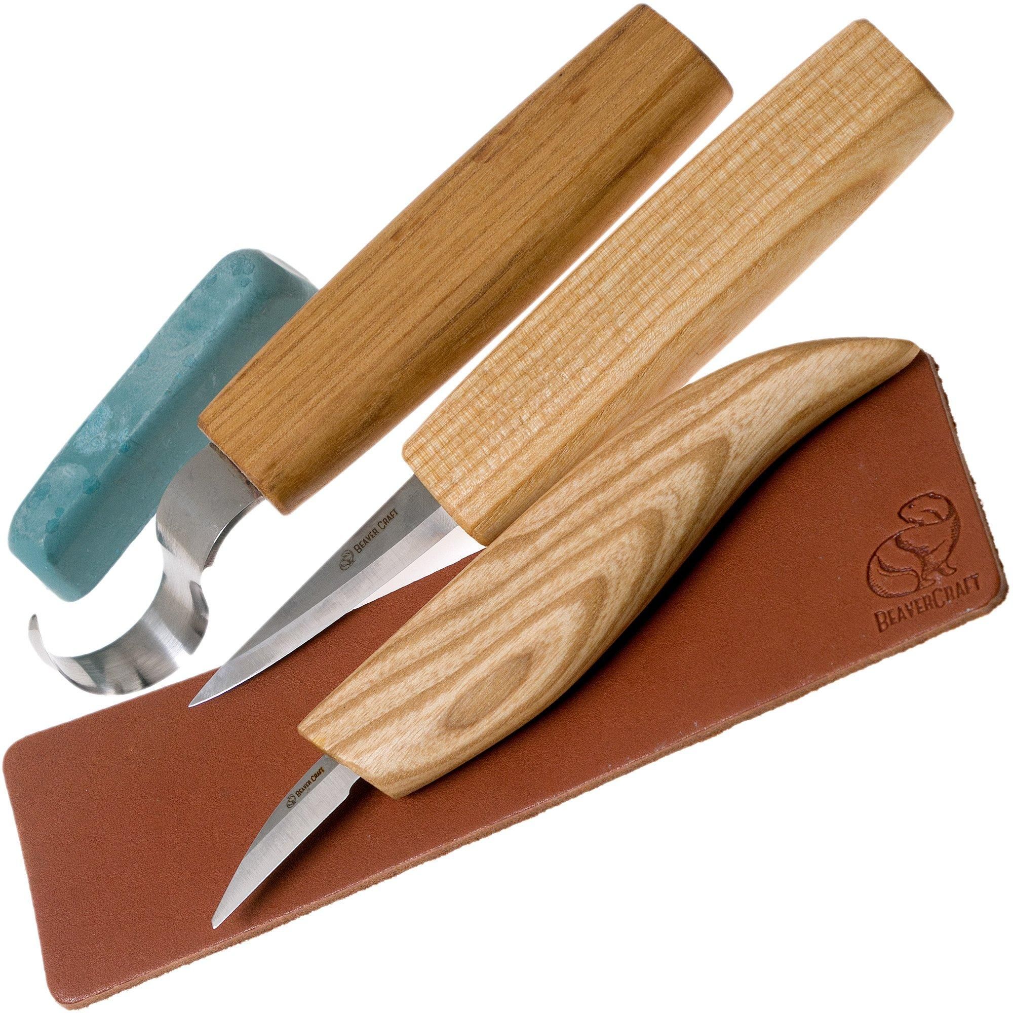 BeaverCraft Upgraded Spoon Carving Set S17 - Houtsnijset