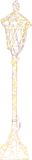 Magichome vianoce MagicHome Straatlampdecoratie Kerst, 600xLED warm/koud wit, IP44, 21x21x118 cm