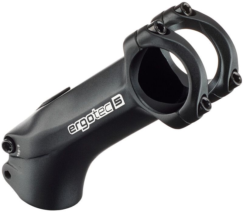 ERGOTEC 5, Ahead-stuurpen High-Charisma 31.8 / aluminium AL6061-T6, 45°, zwart-zand, 90mm
