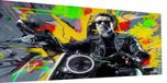 Merkloos Pop Art Canvasdoek Arnold Schwarzenegger
