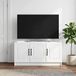 Maison Exclusive meuble TV - Blanc, 99 x 34,5 x 47 cm, Panneau de particules