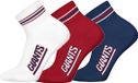 Nfl NFL NY GIANTS Quarter Socks - 3-pack - Wit/Rood/Blauw - Maat 43/46