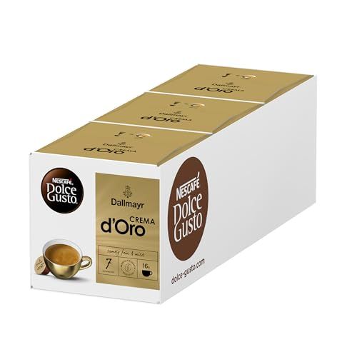 NESCAFÉ DOLCE GUSTO DALLMAYR Crema d'Oro koffiecapsules 3-pack (3 x 16 porties)