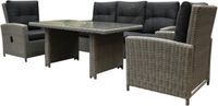 AVH-Collectie San Marino Dining Loungeset 4-delig Grijs