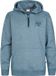 Petrol Industries Jongens Gemêleerde hoodie met korte rits ironpark - Blauw - Maat 140