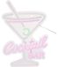 Koopman International b.v. Décoration murale lumineuse, 30 x 38 cm, pour un bar à cocktails