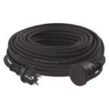 EMOS - IP44 verlengkabel 30 m - zwart