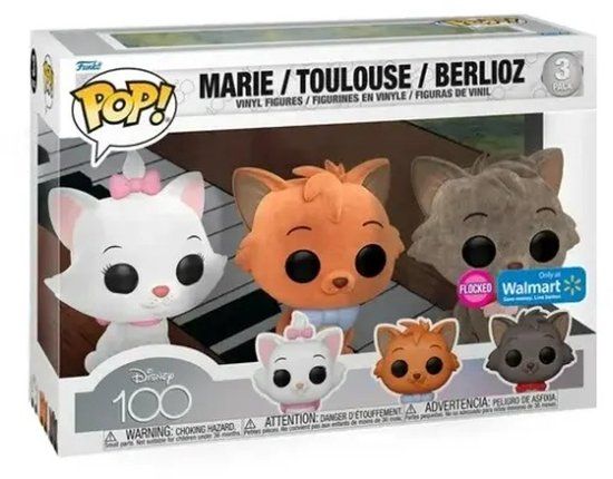 Funko Pop! Disney 100th Anniversary Aristocats 3-Pack Limited Edition Wallmart Exclusive