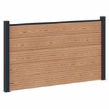 vidaXL Hekset 180 x 105 cm WPC en Aluminium Bruin