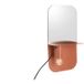 Leitmotiv Plate Wandlamp Met Spiegel - Bruin