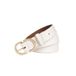 Legend leren riem wit