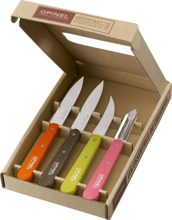 Opinel Keukenmesjes - 4 Verschillende Kleuren - 3123840014529