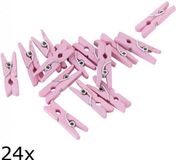 Globos Miniknijpers pakje a 24 stuks roze