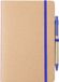 Merkloos Notitieboekje A5 - opschrijfboekje - 60 pagina's - blauw elastiek
