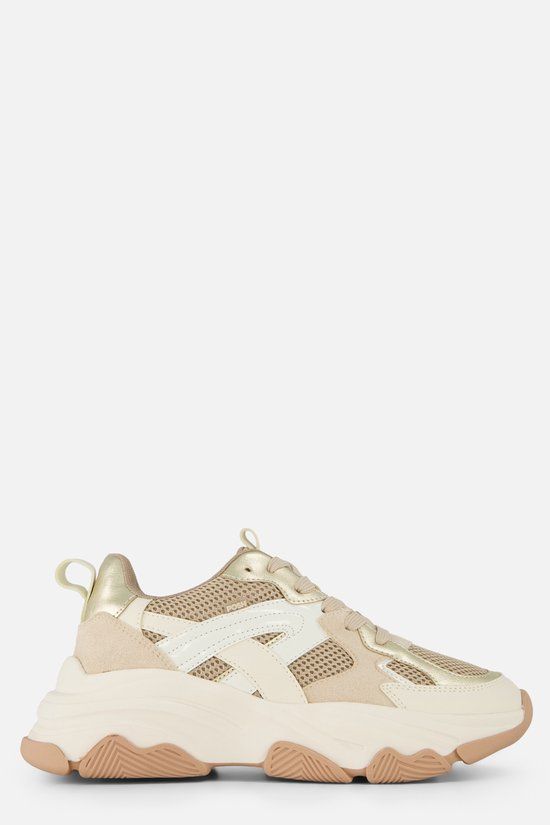 POSH by Poelman Posh Sneakers beige Synthetisch - Maat 42