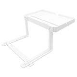 Maximex Bedbutler 30 x 18 cm, ruimtebesparend nachtkastje om op te hangen aan bed zonder boren, ophangtafel met telefoonhouder en oplaadkabelsleuf, in hoogte verstelbare bedplank voor alle bedden