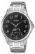 CASIO MTP-M110D herenhorloge, zwart, quartz, analoog, met maanfase, roestvrij staal