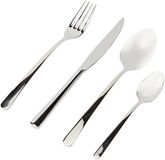 Unyqoos® set de couverts de 24 pièces – argent métallique