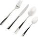 Unyqoos® set de couverts de 24 pièces – argent métallique