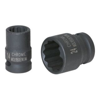 KS Tools 1/2" 12-kantige krachtdop, kort - 1/2" - 1 stuk